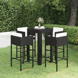 5-Piece Outdoor Rattan Wicker Bar Set