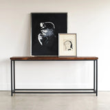 Sheesham Wood Top Modern Console Table