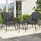 3 Piece Outdoor Rope Patio Set
