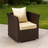 Outdoor All-Weather Wicker Single Seater Sofa