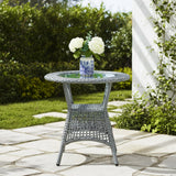 5-Piece Outdoor Rattan Wicker Patio Bistro Set