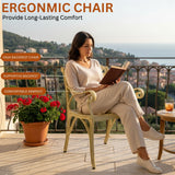 Outdoor Cast Aluminium 5-Piece Patio Bistro Set (Beige)