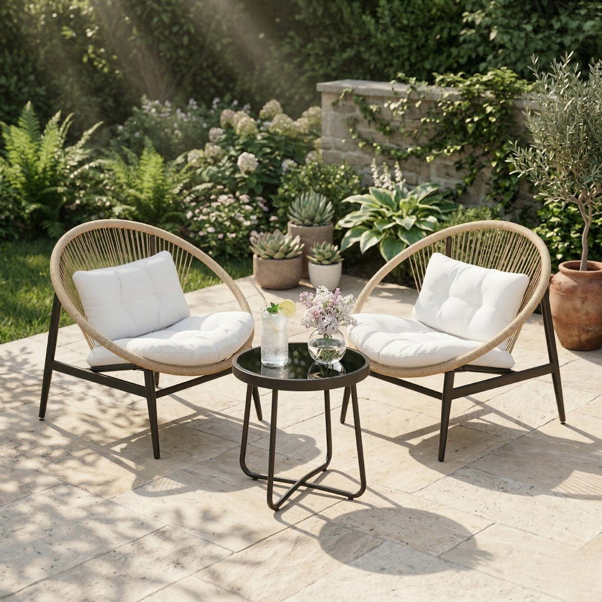 3-Piece Outdoor Patio Bistro Set