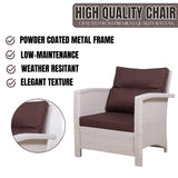Outdoor All-Weather Wicker Single Seater Sofa