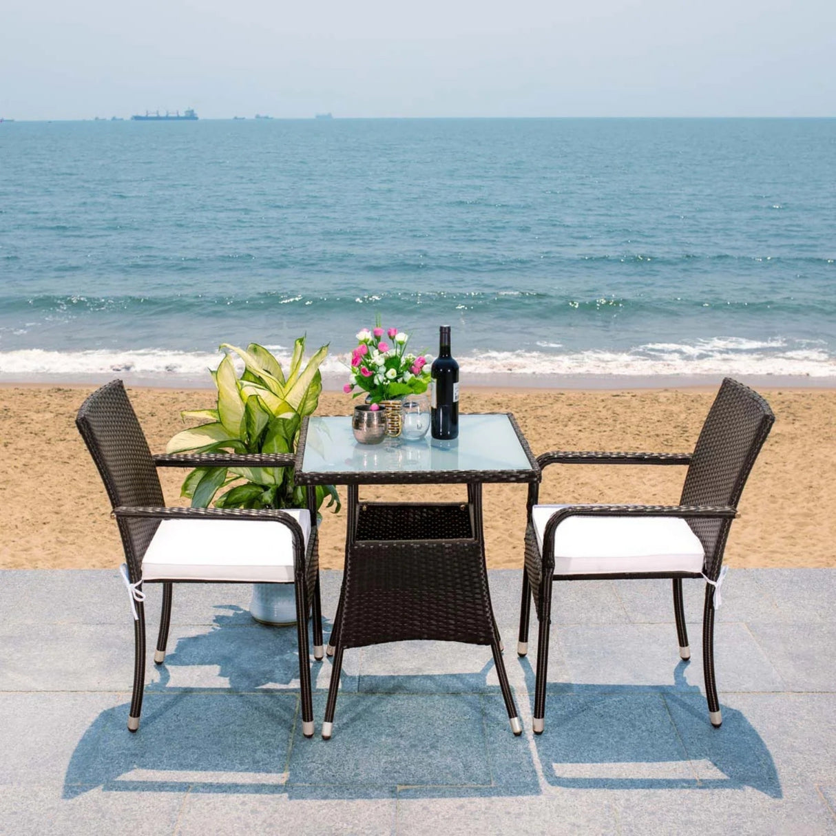 3-Piece Outdoor Rattan Wicker Patio Set