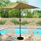 9ft Beige Color Outdoor Patio Umbrella with Centre Pole