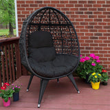 Outdoor All-Weather Wicker Egg Chair