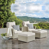 Outdoor Rattan Wicker 4-Piece Patio Sofa Set