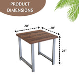 Modern Sheesham Wood Top End Table