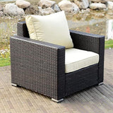 1-Piece Outdoor Wicker Single Seater Sofa