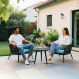 Outdoor 3 Piece All-Weather Rope Patio Set