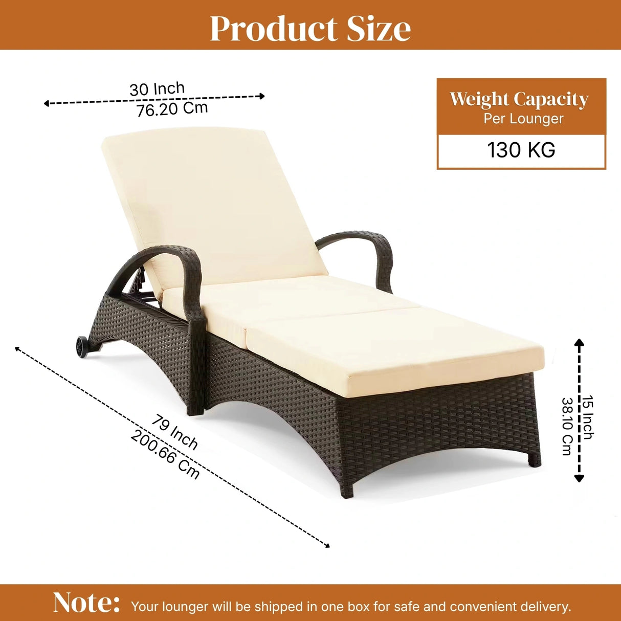 Outdoor All-Weather Wicker Lounger