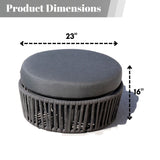 Round Outdoor Rope Footstool