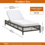 Outdoor All-Weather Rope Lounger with Cushions