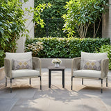 3 Piece Garden Outdoor Rope Patio Set