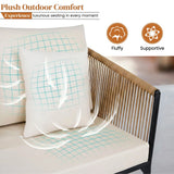 Outdoor 4 Seater Rope Sofa Set