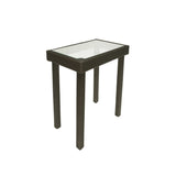 Outdoor Rattan Wicker Bar Glass Top Table