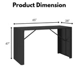 Outdoor Rattan Wicker Bar Table