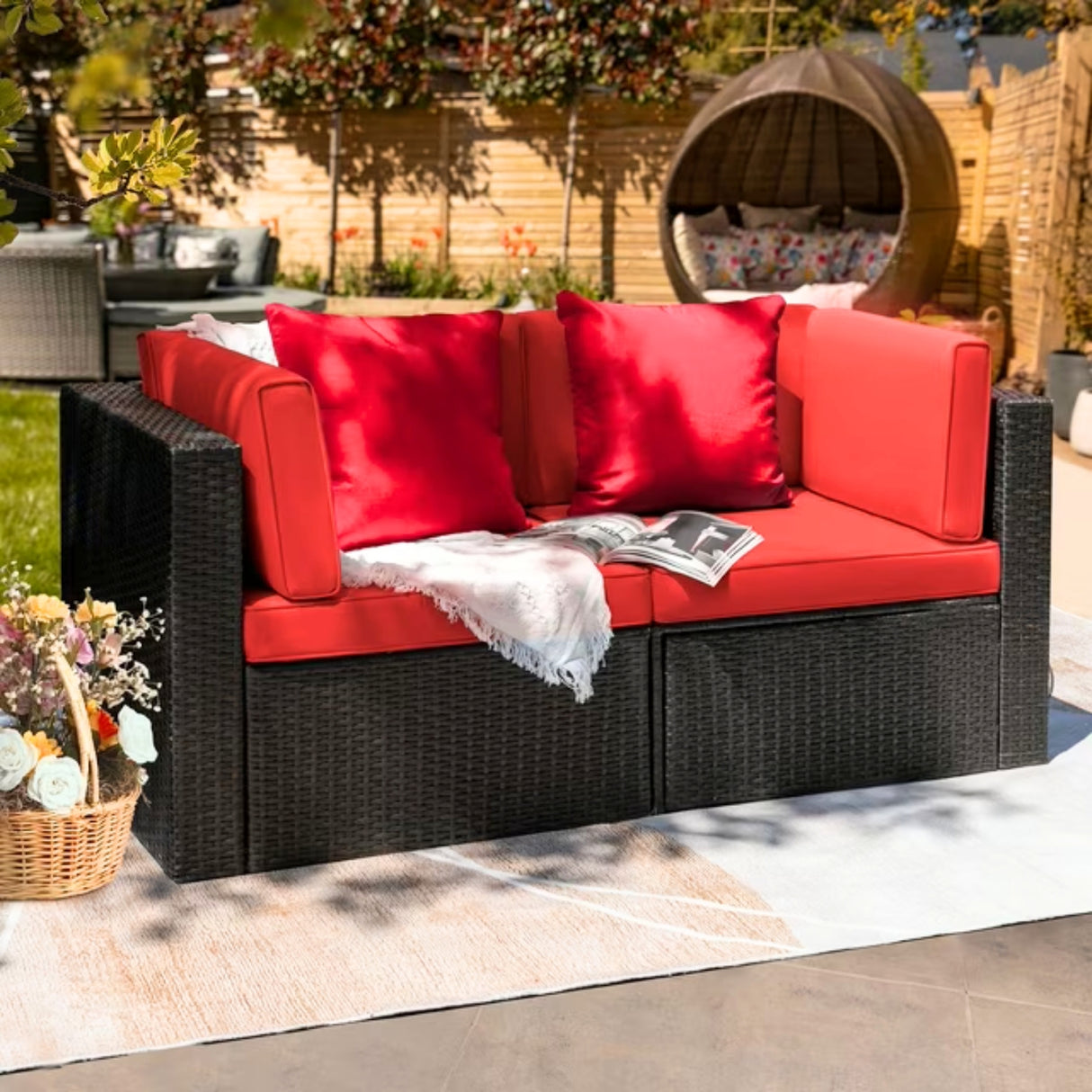 Outdoor All-Weather Rattan Wicker Single Seater Sofa