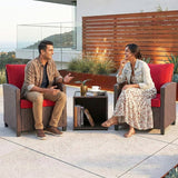 3-Piece Outdoor Rattan Wicker Patio Set