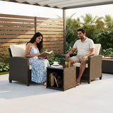 3-Piece Outdoor Rattan Wicker Patio Set