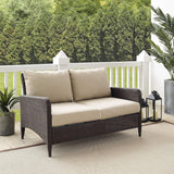 Outdoor Wicker Single Seater Loveseat Sofa