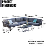 6-Seater L-Shape Outdoor Rope Sofa Set