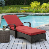 Outdoor All-Weather Wicker Lounger