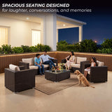 Outdoor Wicker 7-Seater Sofa Set