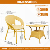 Outdoor Rattan Wicker 5-Piece Patio Furniture Set (Beige)