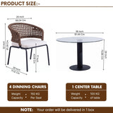 All Weather Resistant 5-Piece Outdoor Dining Set