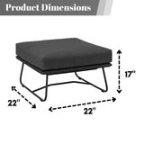 Outdoor All-Weather Rope Ottoman