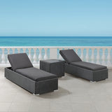 Outdoor Wicker Lounge Chairs Set of 2