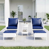 Outdoor Rattan Wicker 5 Piece Patio Sofa Set