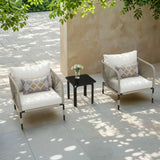3 Piece Garden Outdoor Rope Patio Set