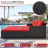 Outdoor Patio Double Seater Daybed For Garden, Poolside