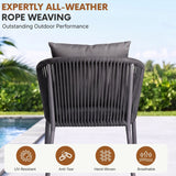 Outdoor Rope 5-Piece Patio Dining Set