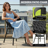 Outdoor Wicker 3-Piece Patio Set with Outdoor Umbrella