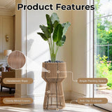 Devoko Outdoor Rope Planter Stand Set (Beige)