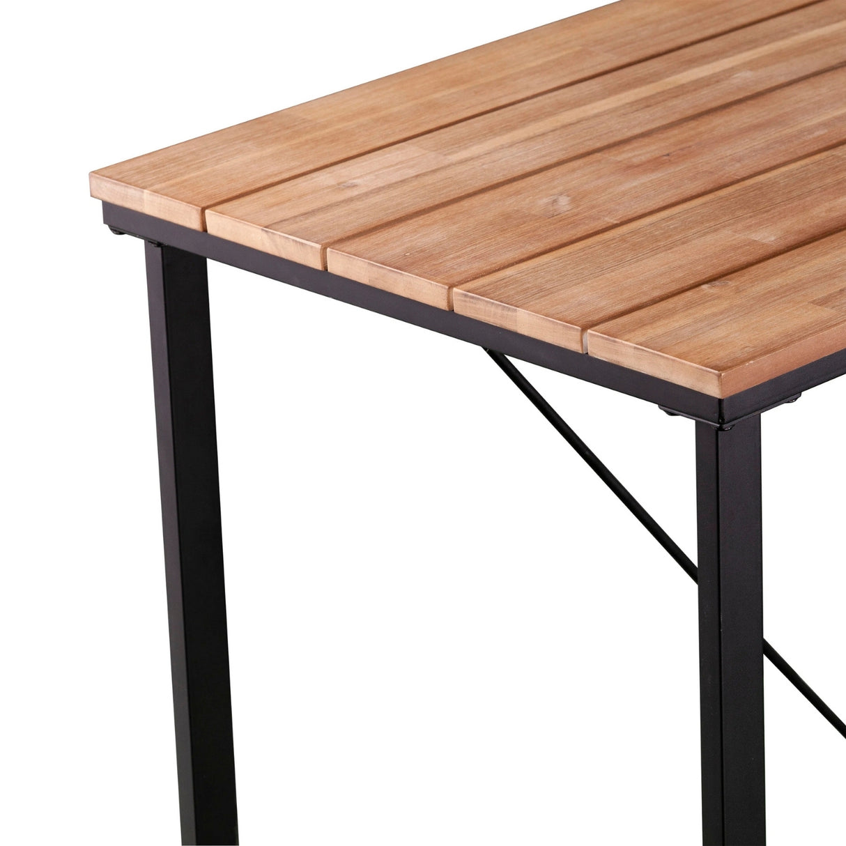 Outdoor Bar Table With Wooden Top