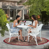 Outdoor 4-Piece Cast Aluminum Patio Bistro Set