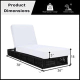 Outdoor All-Weather Rope Lounger with Cushions