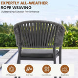 All Weather Resistant 7-Piece Outdoor Dining Set (Grey)