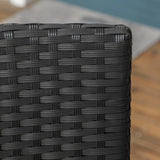 2-Piece Outdoor Rattan Wicker Patio Dining Chairs