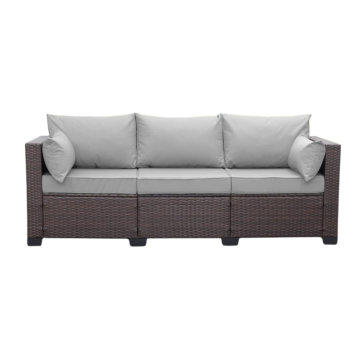 3-Seater Outdoor Rattan Wicker Patio Sofa