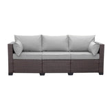 3-Seater Outdoor Rattan Wicker Patio Sofa