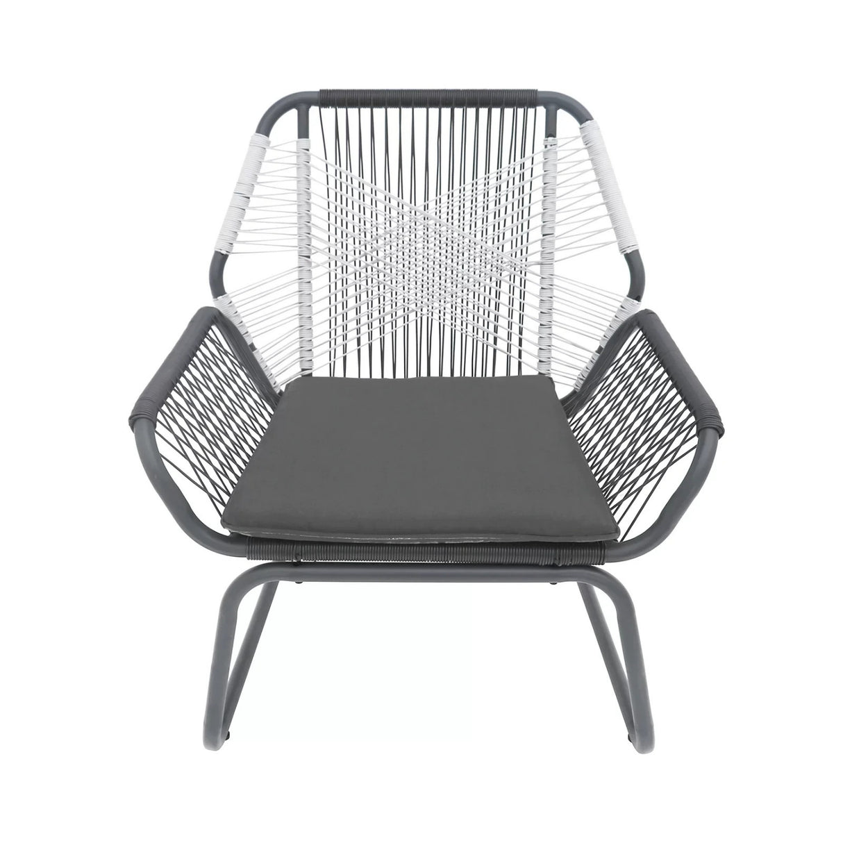 Outdoor Rope Double Tone 3-Piece Patio Set
