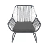 Outdoor Rope Double Tone 3-Piece Patio Set