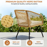 Outdoor Wicker 3-Piece Patio Set