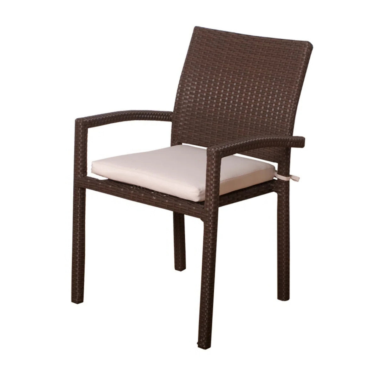 1-Piece Outdoor Rattan Wicker Patio Dining Chair